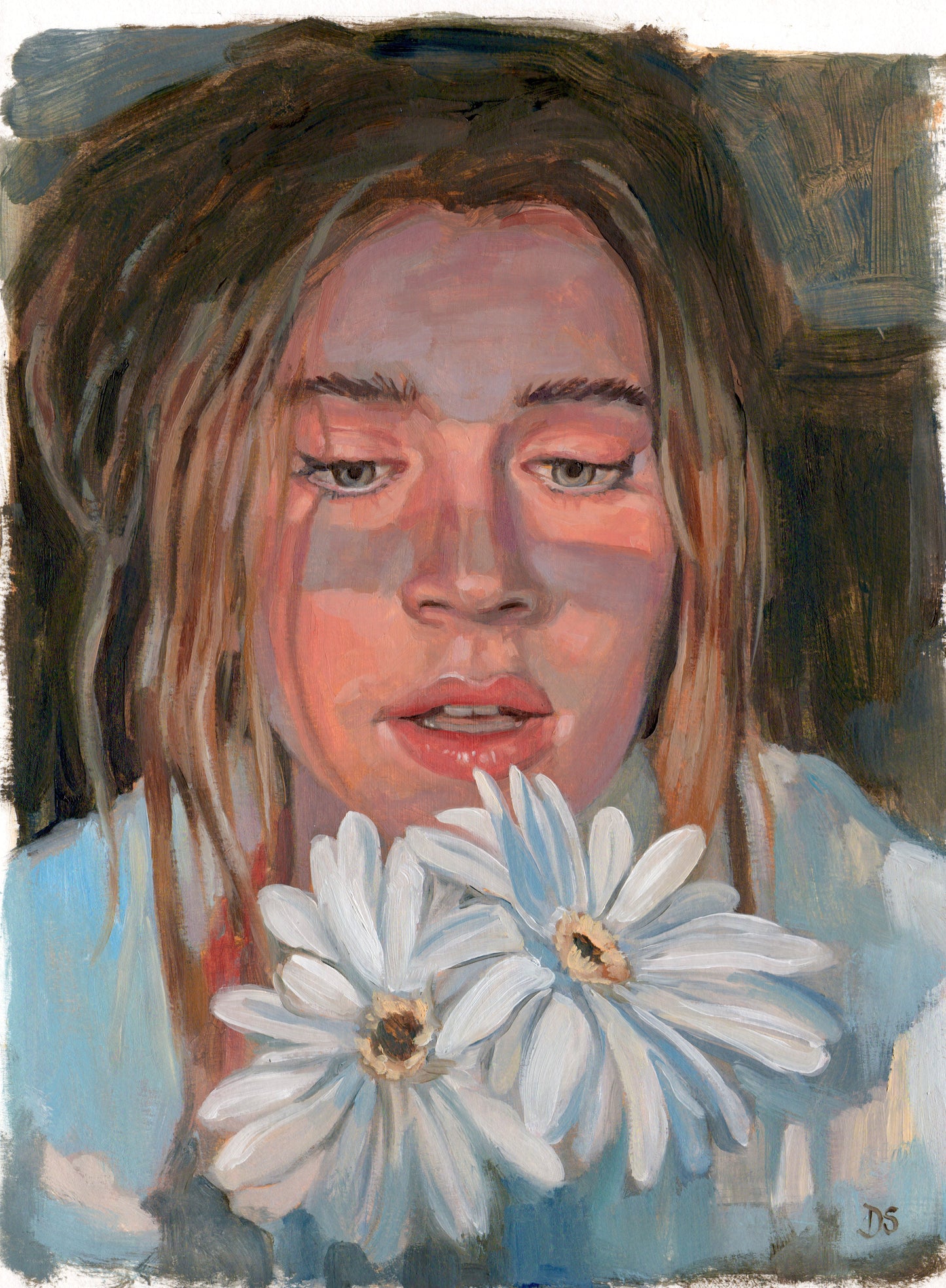 Girl With Flowers